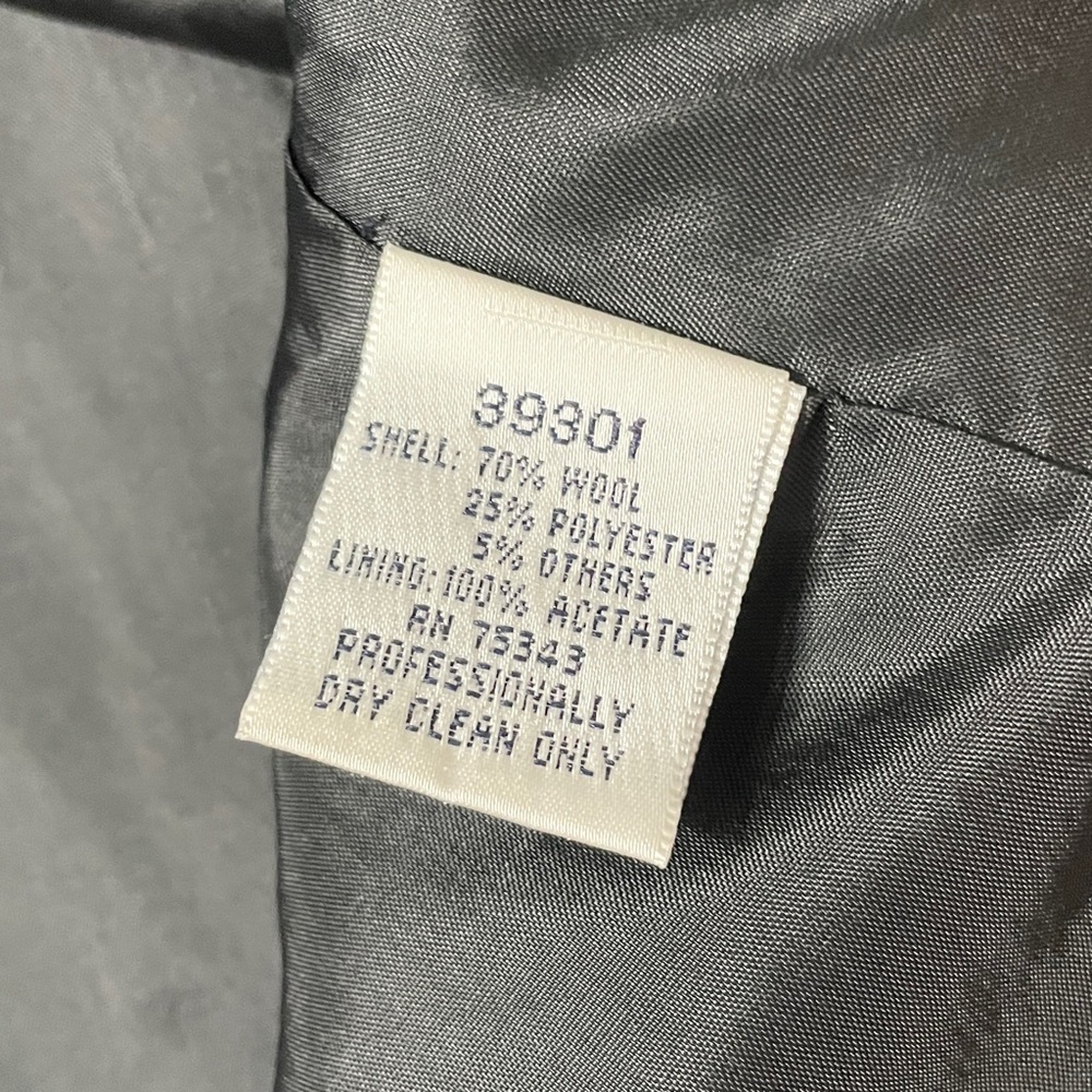 Willi Smith Double Breasted Herringbone Wool Coat - image 8